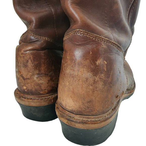 JH Hall Steel Toe Mens Boots 11.5 D Brown Pull On main image 9